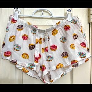“Donuts” PJ  lounger SHORTS (lightweight & comfy)